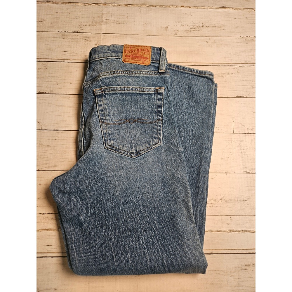 Lucky Brand Sienna Slim Boyfriend Jeans Womens 4/27‎ Medium Wash Blue Mid Rise
